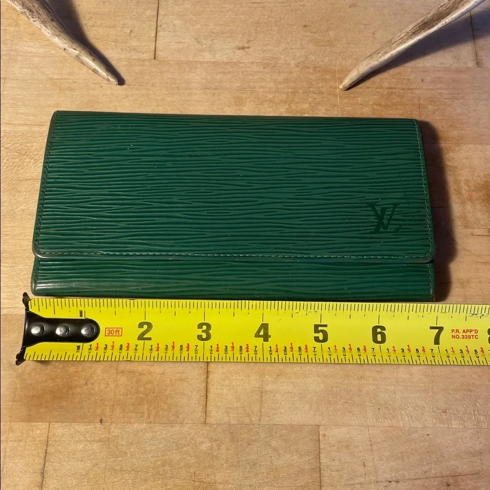 Louis Vuitton Green Epi Leather Long Wallet